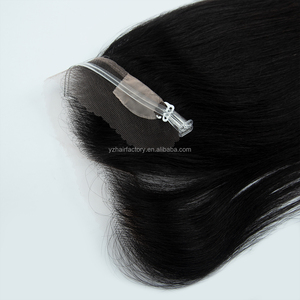 Nouveau design, Topper en dentelle HD à ligne de cheveux naturelle, 100% cheveux humains vierges bruts européens russes, Topper à base de peau pour femmes - Product Image 6