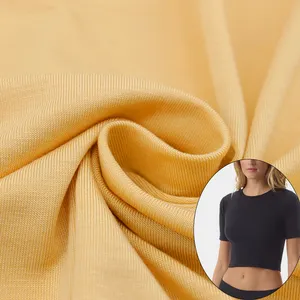 Manufacturer Knit Lenzing 91 Modal 9 Spandex Rib Fabric For Pajamas Underwear