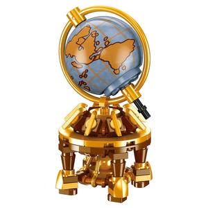 71 Piezas de Bloques de Construcción Retro de Globo Terráqueo, Juguete Educativo STEM para Niños, Juego de Geografía para Padres e Hijos, Manualidad DIY, Decoración de Escritorio, Regalo - Product Image 1