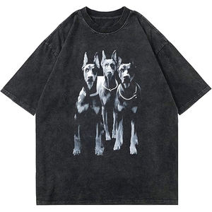 Alta calidad personalizado Beraned ponderado ancho niños de gran tamaño 100% algodón tejido 320 gramos perro camisetas para perros - Product Image 1