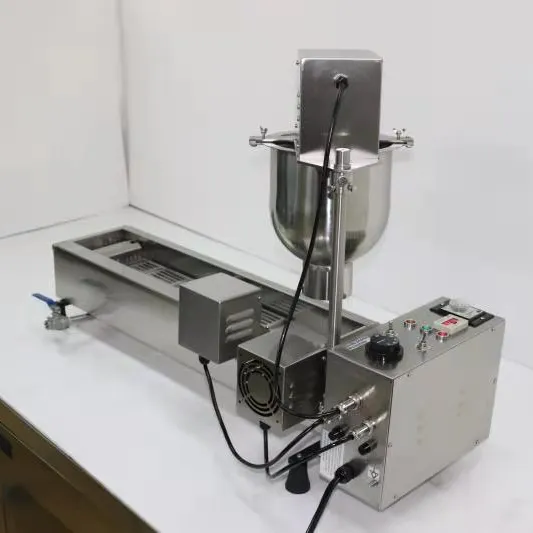 2023 Beliebte Snack ausrüstung Automatische Donut-Friteuse Hersteller Elektrische Donut-Maschine Preis Mini-Donut-Friteuse