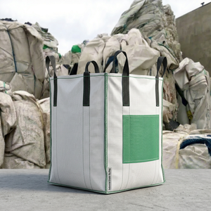 Saco de Plástico Tejido Blanco Reciclado de PP, Grado Moldeo por Soplado, Tipo Jumbo Bag FIBC, de Idaho, para Embalaje de Exportación - Product Image 1