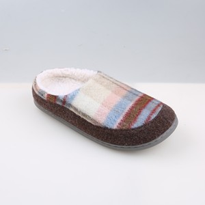 CORIFEI sandalet toptan kürk ızgara tasarım İngiliz tarzı örgü kadınlar için düz terlik keçe - Product Image 2