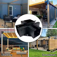 Meilleure qualité Kit de supports pour pergola en acier chinois Accessoires pour murs rideaux disponibles en vente totale
