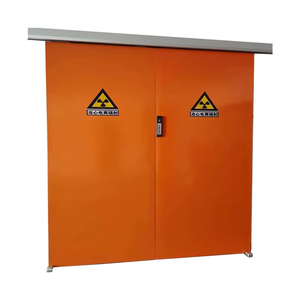 Puerta con revestimiento de plomo para bloqueo de rayos dispersos en salas de imagenología, con estructura de apertura manual, para trabajos de protección radiológica - Product Image 4