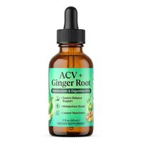 Formule sur mesure : Gouttes liquides de vinaigre de cidre de pomme et de racine de gingembre pour le métabolisme et la digestion – Faible MOQ – Producteur professionnel