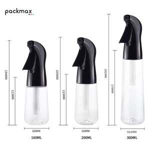 Refillable 200ml 300ml Fine <b>Mist</b> Continuous Spray PET <b>Bottle</b> for Home Cleaning Salon & Hair Treatment - Product Image 4