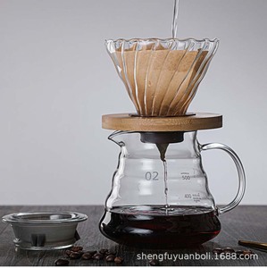Set per caffè e tè fatto a mano da 360ml 600ml in vetro borosilicato da 800ml, tra cui tazza e gocciolatore - Product Image 3