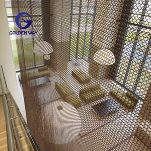 <span class=keywords><strong>Cortinas</strong></span> <span class=keywords><strong>de</strong></span> Lujo <span class=keywords><strong>de</strong></span> <span class=keywords><strong>Acero</strong></span> Inoxidable 316L - Cortina Moderna <span class=keywords><strong>de</strong></span> Malla Metálica para Decoración Interior y Exterior del Hogar y la Oficina, Tamaño Personalizado - Product Image 6