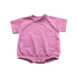 Combinaison à bulles épaisse unie pour bébés garçons, couleur neutre, été - Product Image 5