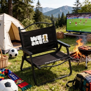كرسي كيرميت قابل للطي مرخص لكأس العالم لكرة القدم 2026، مقعد محمول متين للاستخدام الخارجي لمشجعي الرياضة وفعاليات الملاعب والتخييم - Product Image 3