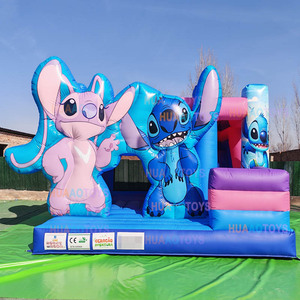 Castillo Inflable Stitch para Niños, Tobogán Combinado Azul, Jumper de PVC, Certificado CE, 5m X 5m, Garantía de 3 Años - Product Image 2