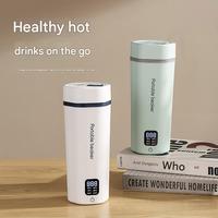 Termos Mini Elektrik Digital Portabel Ketel Air Cepat Botol Pemanas Cangkir Portabel Ketel Termal Ketel Kopi Perjalanan