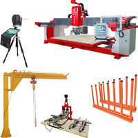 Hualong Machinery HKNC-650 italien CNC logiciel 5 axes CNC pont scie granit marbre tuile découpeuse avec un prix favorable