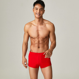 Shorts de bain mi-taille en coton tricoté respirant 180g pour hommes, style décontracté, avec cordon de serrage, vente en gros usine <span class=keywords><strong>SEOBEAN</strong></span>/hibin - Product Image 6