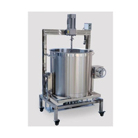 Machine à chauffer 30-50L Sauce au sucre Marmites de cuisson avec mélangeur Confiture chemisé Cuisinière avec agitateur Bonbons Machine de cuisson