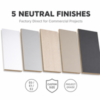 Panneau MDF mélaminé sur mesure, panneau de fibres mélaminées respectueux de l'environnement pour les meubles, la décoration et les projets de construction