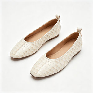 <span class=keywords><strong>Ballerine</strong></span> da Donna in Vera Pelle con Motivi, <span class=keywords><strong>Punta</strong></span> Affusolata, Design Leggero per l'Estate, Casual e per il Pendolarismo - Product Image 3