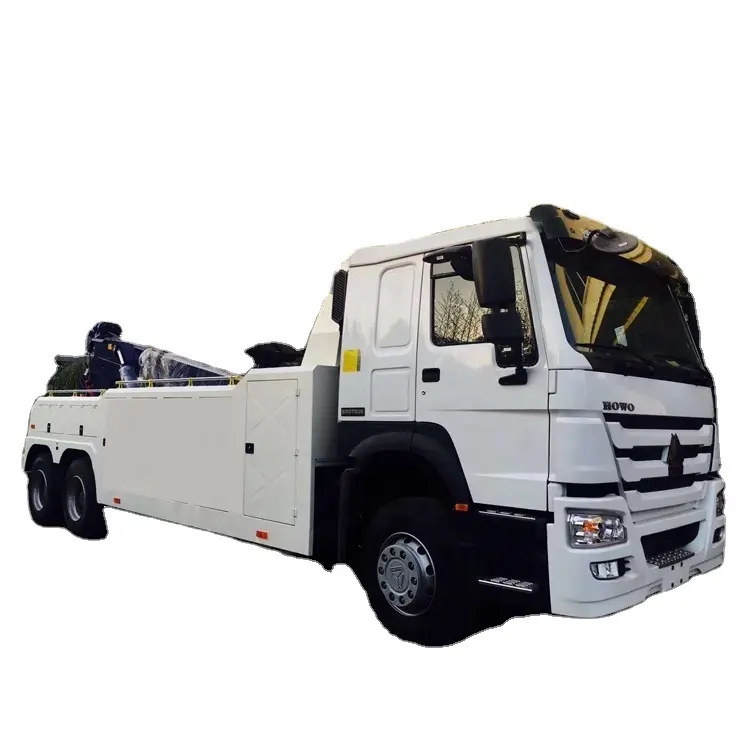 Sinotruck HOWO 6*4 20 ตัน 25T road wrecker tow รถบรรทุก Recovery tow รถบรรทุกฉุกเฉิน wrecker truck