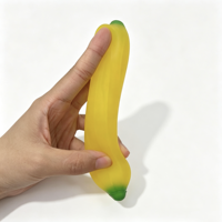 Jouets anti-stress en TPR écologiques en gros, en forme de banane, à presser