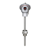 Sonde de température PT100 avec filetage NPT 1/2, thermocouple RTD industriel avec tête de borne étanche