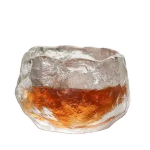 Tazas de vidrio de estilo Simple para cocina, exquisita taza de té de Frozen hecha a mano con posavasos de vidrio