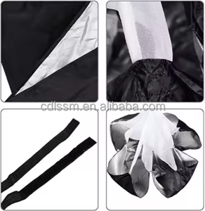 कस्टम फिटनेस आउटडोर फुटबॉल शक्ति चपलता गति प्रशिक्षण फुटबॉल ड्रैग छतरी छट चल प्रतिरोध पैराशूट - Product Image 3