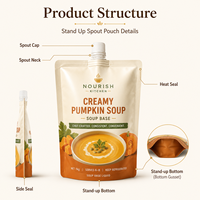 Pochette souple imprimée avec bec verseur, sachet d'emballage flexible haute barrière anti-fuite pour soupes et aliments liquides