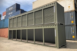 Durable Steel Shipping Storage Container for Sea Freight Cargo with a Secure Lockable <b>Door</b> and Weather-resistant Structure - Product Image 6