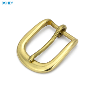 Nhà Sản Xuất Thiết Kế Tùy Chỉnh Riêng của Bạn Tên Vàng Mạ Pin 40Mm Rắn Brass Vành Đai Khóa Duy Nhất <span class=keywords><strong>Prong</strong></span> Đôi Ngạnh Vành Đai Khóa - Product Image 3