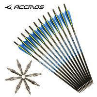 Arc à flèches en carbone ID6.2mm, 20,22 pouces, pour tir à l'arc, chasse et tir sur cible, en acier, 3 longueurs, nouveau modèle, prix raisonnable, à vendre