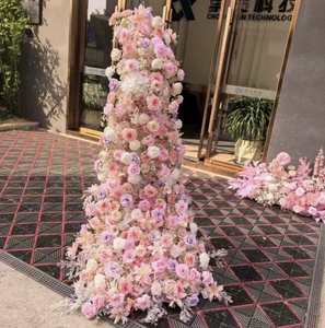 Flores Artificiales PinkLong Row para Decoración de Mesas de Boda, Conferencias y Salas de Exposiciones, Exhibición en Ventanas, Disponibles para Comercio Transfronterizo - Product Image 6