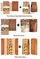 Sachets d'emballage personnalisés en plastique dépoli pour macarons, beignets, biscuits et pâtisseries individuelles, thermoscellables pour boulangerie
