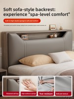 Lit en bois massif, style moderne et minimaliste, lit de 1,5 mètre pour usage domestique, lit double de 1,8 mètre à louer, lit de 1,2 mètre avec rangement, cadre de lit simple