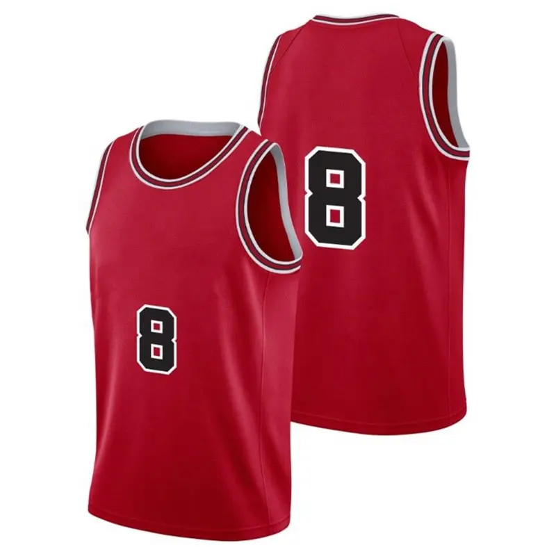 2019 New Mens Chicago LaVine 8 Michael Red Basketball Jerseys Uniform Custom