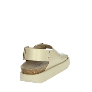 Sandali con tacco da donna Beige con cinturino alla caviglia G104213 con tacco e plateau con zeppa a punta quadrata alla moda - Product Image 3