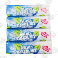 Bonbons en gros à la menthe fraîche, bonbons à la menthe pour une haleine fraîche, bonbons pressés saveur menthe fruitée Halal en pot