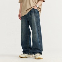 INFLATION Streetwear Vente en gros Jeans classiques à moustache de chat Effet moustache Denim Pantalons pour hommes Jeans en denim personnalisés pour hommes
