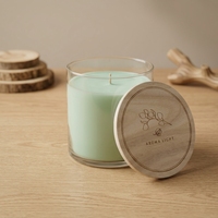Bocaux à bougies en bois de Paulownia avec couvercles, gravure de logo personnalisée, bouchon coulissant anti-déversement avec joint d'étanchéité, couleur bois naturel, ISO9001