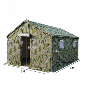 Tenda da Campeggio Personalizzata per 10 Persone, Doppio Strato, Pali in Metallo, Grande Rifugio d'Emergenza per Spiaggia, Impermeabile, per Esterni - Product Image 3
