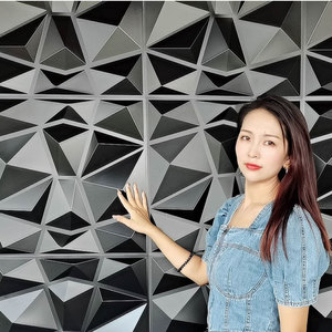 Không thấm nước & moistureproof 3D PVC tấm Tường Phù hợp cho TV nền tường trang trí - Product Image 3