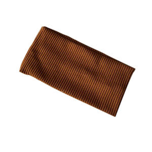 ربطة رأس عصرية منسوجة بدقة على الطراز الكوري، رباط شعر بلون سادة لغسل الوجه، عصابة رأس عريضة من الصوف للسيدات - Product Image 3