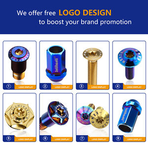 BST-TI Anodized GR5 Titan bu lông <span class=keywords><strong>M10</strong></span> Titan vít M6 Torx ổ cắm mặt bích bu lông 12 điểm Titan bu lông xe máy - Product Image 3