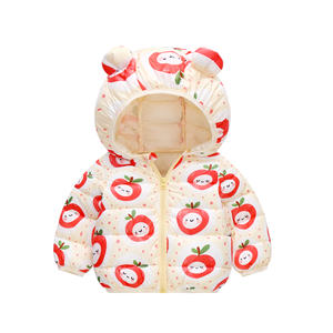 Automne hiver léger bébé vestes pour garçons et filles nouveau dessin animé conception col à capuche avec fermeture à glissière en gros disponible - Product Image 6