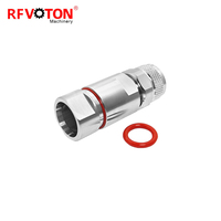 Connecteur de câble de communication flexible Heliax ondulé LMR600 50-12 pour ligne rigide, type N 1/2, mâle L16, à pince, 1/2 pouce