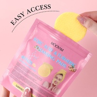 40 Almohadillas Limpiadoras Faciales con Ácido Kójico y Cúrcuma, Limpiador Facial de Marca Privada, Almohadillas de Cúrcuma