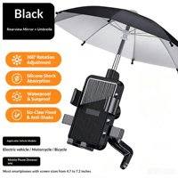Support de téléphone pour vélo en ABS étanche, hauteur réglable, navigation en vélo, absorption des chocs, compatible avec tous les modèles
