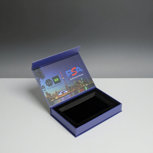 Luxury 2mm Cardboard Book-Style Rigid Gift Box High Quality with Magnetic Closure UV Coating Embossing for Gifting Packaging - Product Image 1