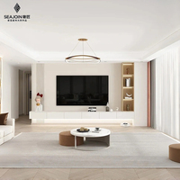 Mueble de TV de Madera para Ahorrar Espacio, Multifuncional, Hecho a Medida, de Madera Maciza para Oficina en Casa Pequeña