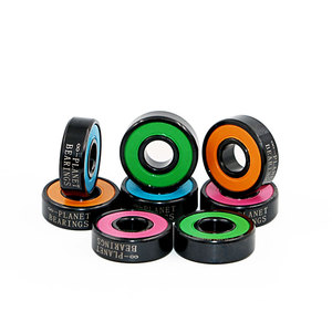 Roulements à billes pour skateboard en acier chromé noir ABEC-9 personnalisés avec boîte en plastique, qualité professionnelle, durables, haute vitesse, 608RS - Product Image 4